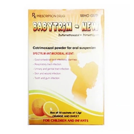 Bột uống Babytrim - New Pharbaco hỗ trợ điều trị nhiễm khuẩn đường tiêu hóa ở trẻ (10 gói)