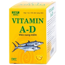 Thuốc Vitamin A-D Hà Tây điều trị tình trạng thiếu vitamin A, D (100 viên)