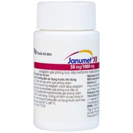 Viên nén Janumet XR 50mg/1000mg MSD hỗ trợ chế độ ăn kiêng, cải thiện kiểm soát đường huyết tuýp 2 (14 viên)