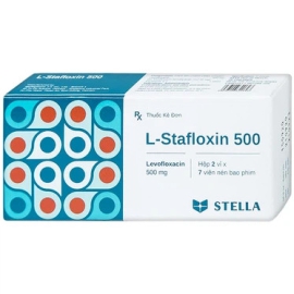 Thuốc L-Stafloxin 500mg Stella điều trị nhiễm khuẩn (2 vỉ x 7 viên)