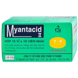 Thuốc Myantacid II TV.pharm điều trị viêm loét dạ dày tá tràng (10 vỉ x 10 viên)