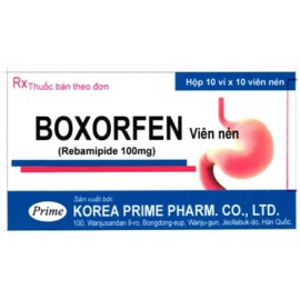 Thuốc Boxorfen 100mg Korea Prime Pharma điều trị loét dạ dày, viêm dạ dày (100 viên)