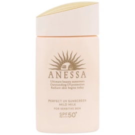Sữa chống nắng dịu nhẹ cho da nhạy cảm Anessa Perfect UV Sunscreen Mild Milk SPF 50+ PA++++ (60ml)