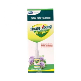 Thông Xoang Eugica hỗ trợ điều trị viêm xoang, viêm mũi, viêm đường hô hấp trên, giảm nghẹt mũi (15ml)