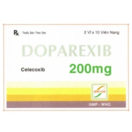 Thuốc Doparexib 200mg Đông Nam giúp giảm đau kháng viêm (3 vỉ x 10 viên)