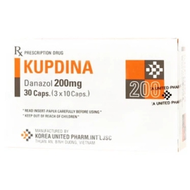 Thuốc Kupdina 200mg Korea United điều trị lạc nội mạc tử cung (3 vỉ x 10 viên)