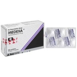 Thuốc Medexa 16mg Dexa điều trị hen phế quản, viêm loét đại tràng mạn (5 vỉ x 6 viên)