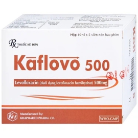 Thuốc Kaflovo 500mg Khapharco điều trị các bệnh nhiễm khuẩn (10 vỉ x 5 viên)