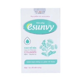 Viên uống Esunvy giúp giảm bã nhờn, mụn, hạn chế thâm nám (30 viên)