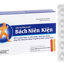 Viên xương khớp Bách Niên Kiện FOBIC hỗ trợ giảm nguy cơ viêm khớp, thoái hóa khớp, tăng khả năng vận động (20 viên)
