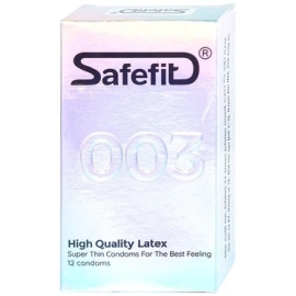 Bao cao su Safefit 003 S52 siêu mỏng, không gây dị ứng, nhiều chất bôi trơn (3 cái)