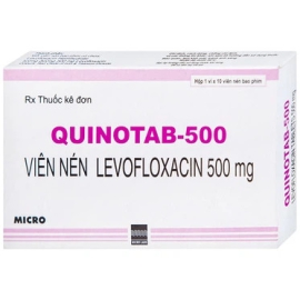 Thuốc Quinotab-500mg Micro điều trị các bệnh nhiễm trùng (10 viên)