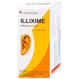 Thuốc nhỏ tai Illixime 0.3% Hanlim điều trị viêm tai (5ml)