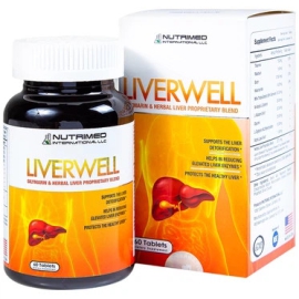 Viên uống Liverwell Nutrimed hỗ trợ giải độc gan giúp hỗ trợ giải độc gan, bảo vệ tế bào gan (60 viên)