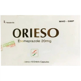Thuốc Orieso 20mg Đông Nam điều trị loét dạ dày tá tràng (3 vỉ x 10 viên)
