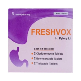 Thuốc Freshvox 500mg ACME điều trị viêm dạ dày cấp và mạn tính (7 vỉ x 6 viên)