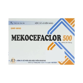 Thuốc Mekocefaclor 500mg Mekophar điều trị nhiễm khuẩn đường hô hấp (16 viên)