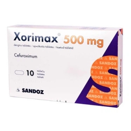 Thuốc Xorimax 500mg Sandoz điều trị viêm amidan và viêm họng (10 viên)
