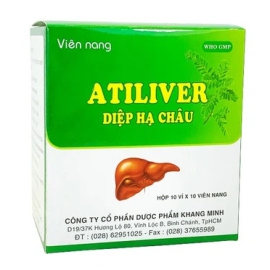 Thuốc Atiliver Diệp Hạ Châu Khang Minh hỗ trợ điều trị viêm gan, tăng men gan (10 vỉ x 10 viên)