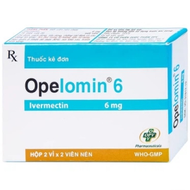Thuốc Opelomin 6mg OPV điều trị giun sán (2 vỉ x 2 viên)