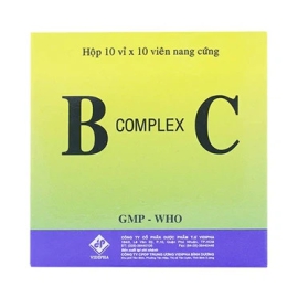 Thuốc B Complex C Vidipha dự phòng và bổ sung thiếu hụt vitamin nhóm B, C tan trong nước (100 viên)