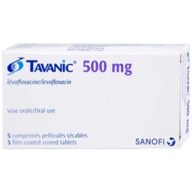 Thuốc Tavanic 500mg Sanofi trị nhiễm khuẩn (Hộp 1 Vỉ x 5 Viên)