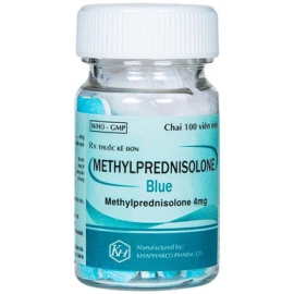 Thuốc Methylprednisolone Blue 4mg Khapharco điều trị rối loạn nội tiết tố (100 viên)