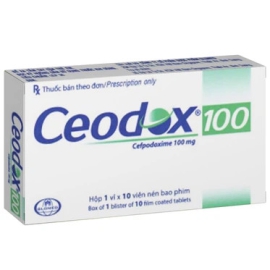 Thuốc Ceodox 100mg Glomed điều trị nhiễm khuẩn nhẹ và vừa (10 viên)