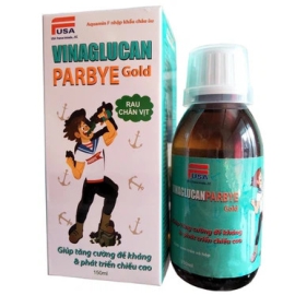 Siro Vinaglucan Parbye Gold tăng cường sức đề kháng và phát triển chiều cao (150ml)