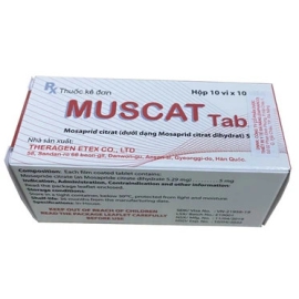 Thuốc Muscat Tab 5mg Heragen Etex điều trị ợ nóng, buồn nôn (100 viên)
