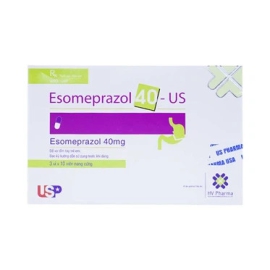 Thuốc Esomeprazol 40mg US Pharma điều trị trào ngược dạ dày (3 vỉ x 10 viên)