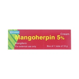 Cream Mangoherpin 5% BV Pharma điều trị các bệnh do virus Herpes (10g)