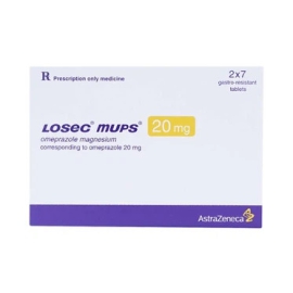Thuốc Losec Mups 20mg AstraZeneca điều trị loét tá tràng, loét dạ dày (2 vỉ x 7 viên)