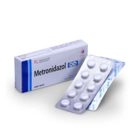 Thuốc Metronidazol 250mg Domesco hỗ trợ điều trị nhiễm trùng tiết niệu, đường sinh dục (2 vỉ x 10 viên)