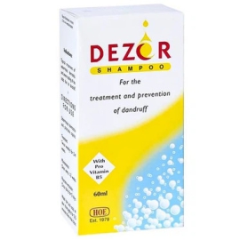Dầu gội Dezor HOE điều trị viêm da tiết bã, bị gàu nặng ở da đầu (60ml)