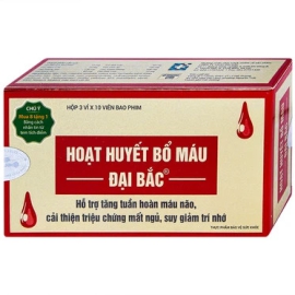 Viên uống Hoạt Huyết Bổ Máu Đại Bắc tăng cường lưu thông máu (2 vỉ x 15 viên)
