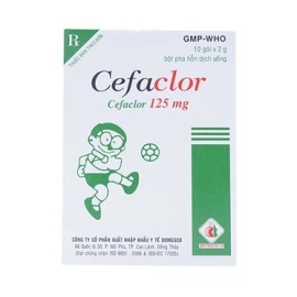 Thuốc Cefaclor 125mg Domesco hỗ trợ điều trị các trường hợp nhiễm khuẩn (10 gói)