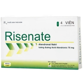 Thuốc Risenate 70mg Đạt Vi Phú điều trị loãng xương ở phụ nữ mãn kinh (4 viên)