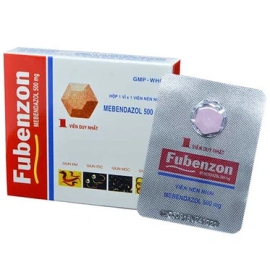 Thuốc Fubenzon 500mg DHG điều trị nhiễm giun sán các loại (1 viên)
