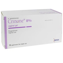 Gel Crinone 8% C.B.Fleet điều trị các rối loạn liên quan đến sự thiếu hụt progesterone (15 ống)