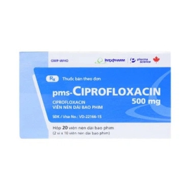 Thuốc PMS-Ciprofloxacin 500mg Imexpharm điều trị trường hợp nhiễm khuẩn (20 viên)