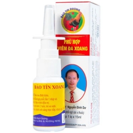 Xịt mũi Bảo Tín Xoang hỗ trợ làm sạch, kháng viêm, giảm sổ mũi, ngạt mũi, viêm VA (15ml)