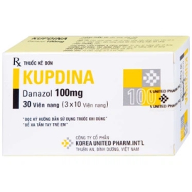 Thuốc Kupdina 100mg Korea United điều trị lạc nội mạc tử cung (3 vỉ x 10 viên)