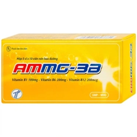 Thuốc Ammg-3B Trường Thọ điều trị bệnh lý thần kinh do thiếu vitamin B1, B6, B12 (5 vỉ x 5 viên)