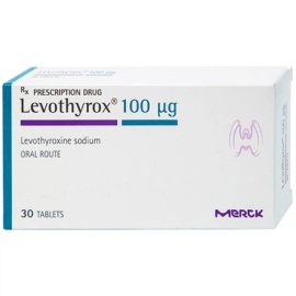 Thuốc Levothyrox 100mcg Merck điều trị tuyến giáp hoạt động kém (30 viên)