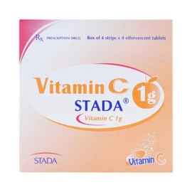 Thuốc Vitamin C 1g Stada điều trị bệnh scorbut (4 vỉ x 4 viên)