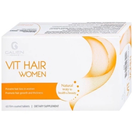Viên uống Vit Hair Women Galien giúp tóc chắc khỏe, hỗ trợ giảm rụng tóc (60 viên)