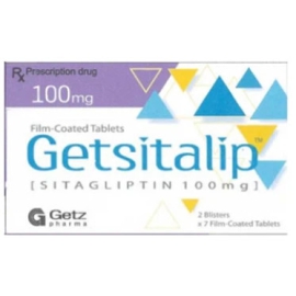 Thuốc Getsitalip 100mg Getz Pharma hổ trợ chế độ ăn kiêng ở người tiểu đường (14 viên)