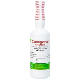 Dung dịch Calcigenol Vitamine Vidipha hỗ trợ bổ sung canxi, phòng ngừa còi xương (360ml)