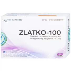 Thuốc Zlatko-100 Đạt Vi Phú điều trị đái tháo đường (3 vỉ x 10 viên